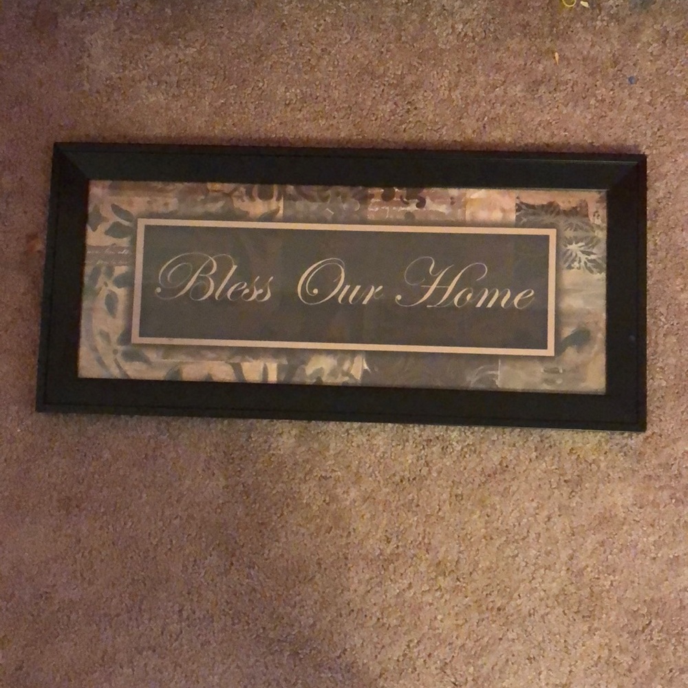 Bless Our Home wall art